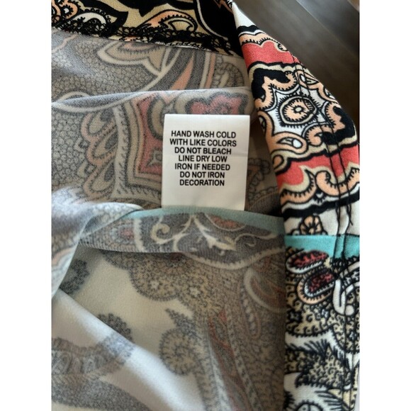 NY Collection Sleeveless Multi Colorful Maxi Dress Size Petite Small - Picture 6 of 8